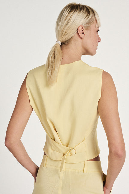 Elizabeth LaGre | Light Yellow Vest
