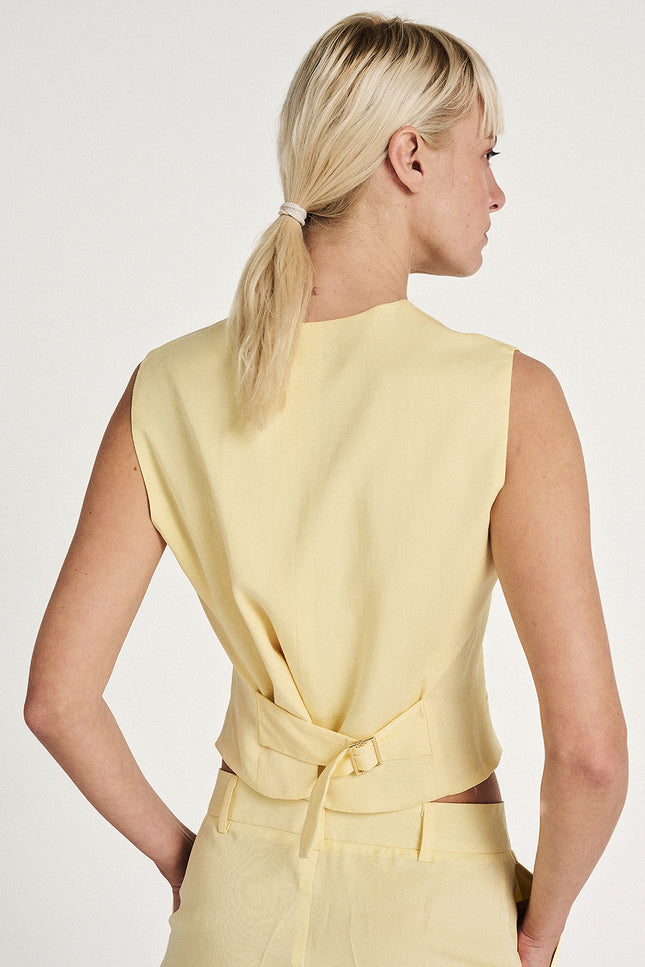 Elizabeth LaGre | Light Yellow Vest
