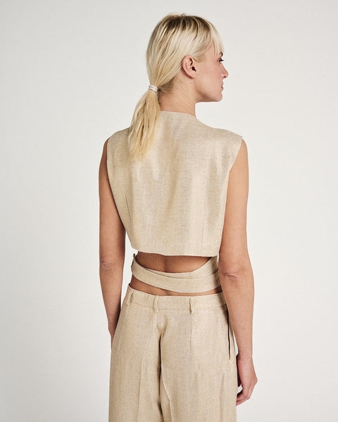 Elizabeth LaGre | Złota kamizelka kopertowa