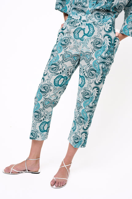 Elizabeth LaGre | Kirki Print Cropped Trousers