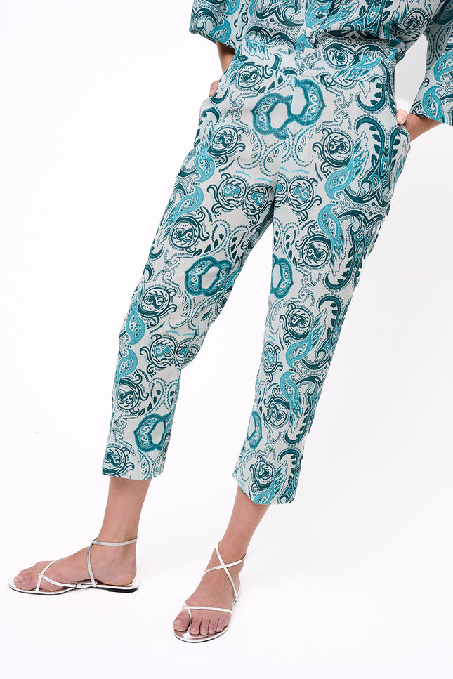 Elizabeth LaGre | Kirki Print Cropped Trousers