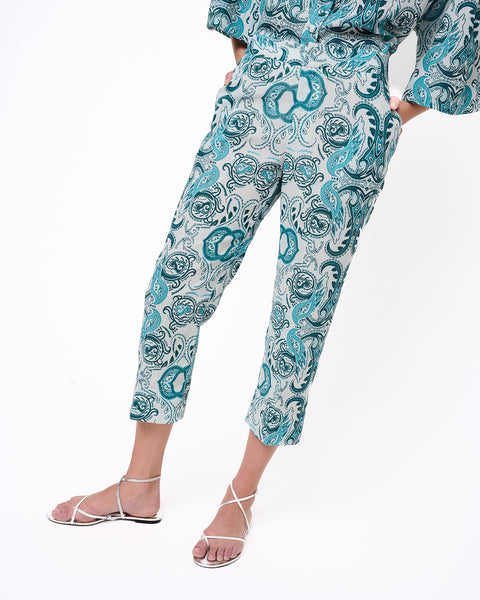 Elizabeth LaGre | Kirki Print Cropped Trousers