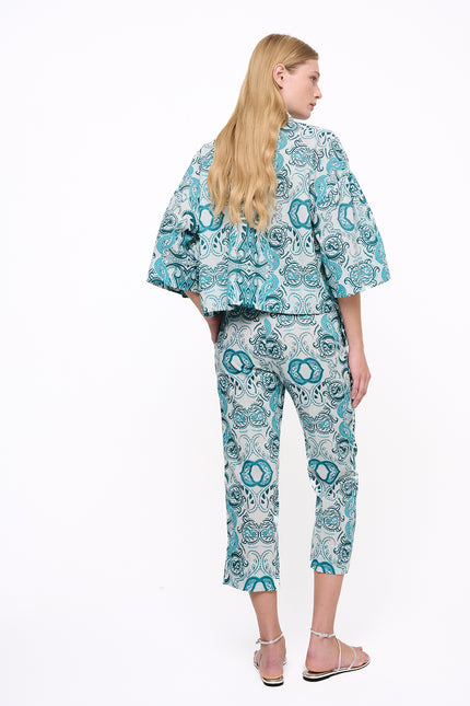 Elizabeth LaGre | Kirki Print Cropped Trousers