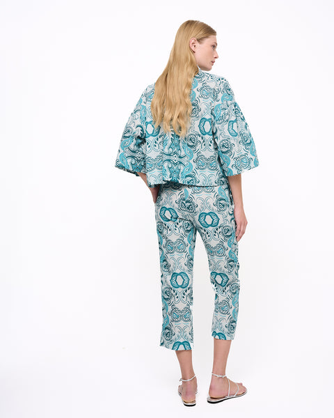 Elizabeth LaGre | Kirki Print Cropped Trousers