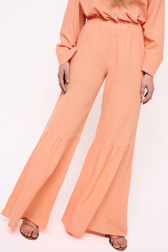 Elizabeth LaGre | Peach Flared Trousers