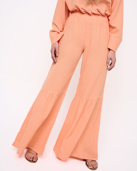 Elizabeth LaGre | Peach Flared Trousers
