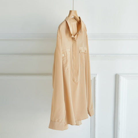 Soft Strokes Silk | Long Sleeve Elva Blouse XL-1X