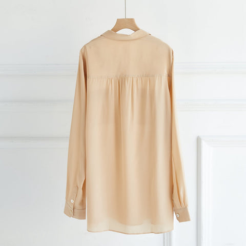 Soft Strokes Silk | Long Sleeve Elva Blouse XL-1X