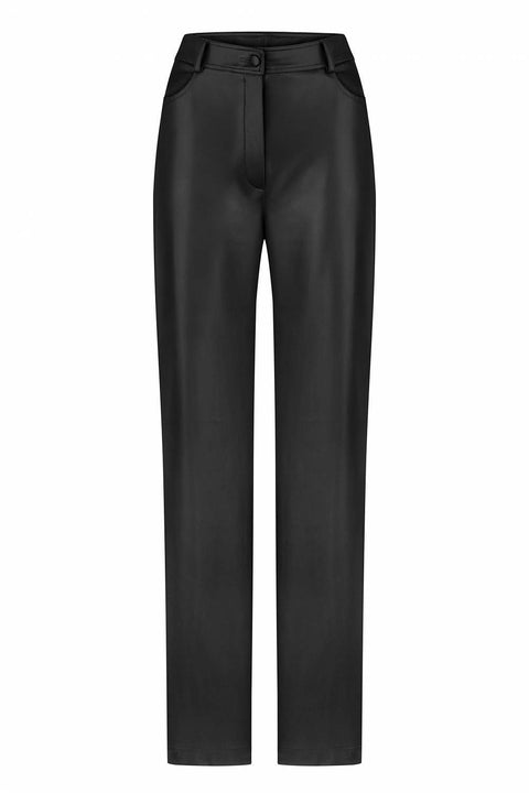 Kolosova | Black straight-cut trousers