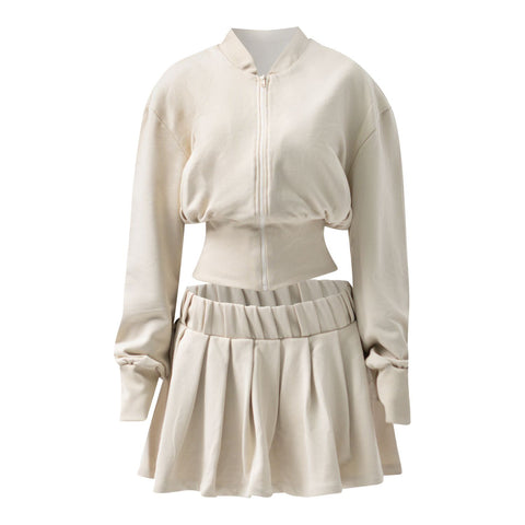 Enxhaline | Inej Skirt Set In Beige
