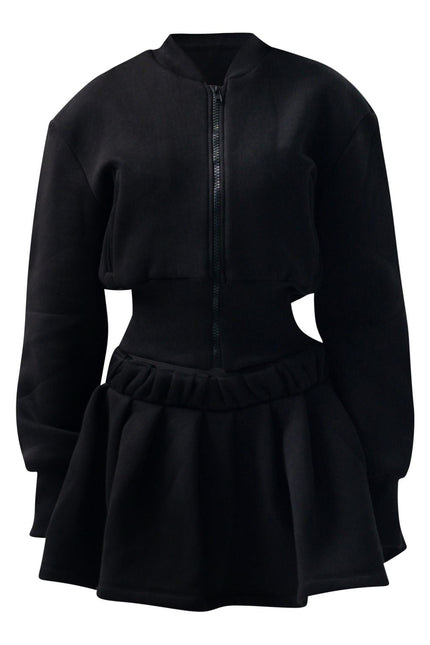 Enxhaline | Inej Skirt Set in Black