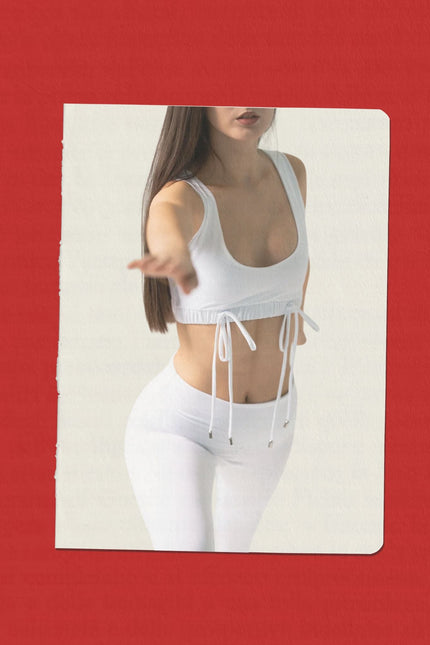Enxhaline | Amiel Slim Leggings Set in White