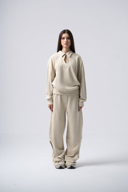 Enxhaline | Eclips Pants Set in Beige