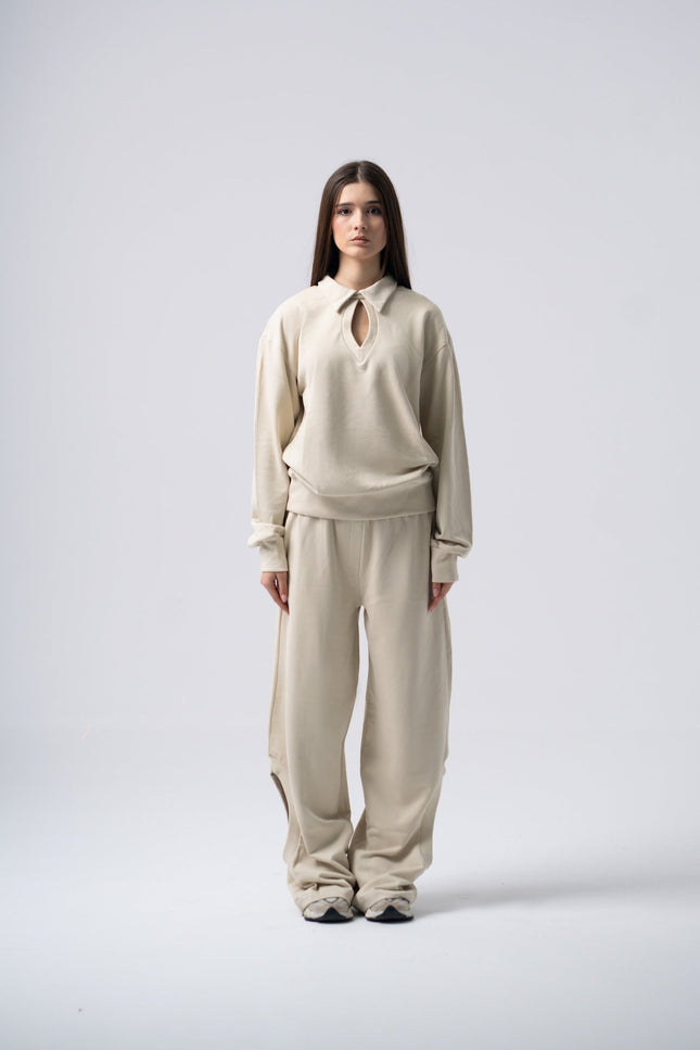 Enxhaline | Eclips Pants Set in Beige