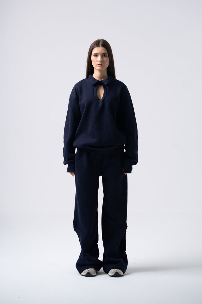 Enxhaline | Eclips Pants Set in Dark Blue