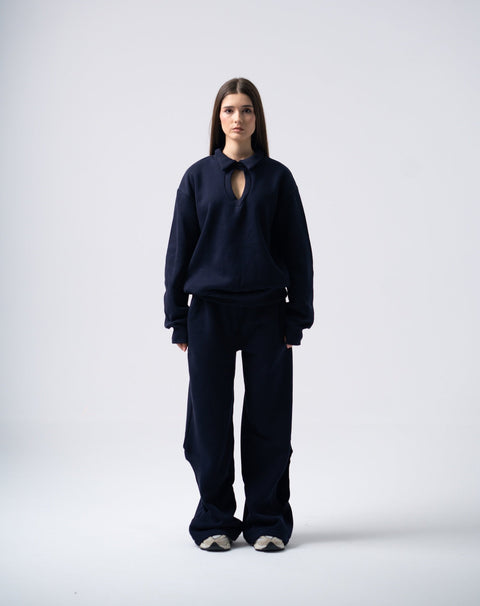 Enxhaline | Eclips Pants Set in Dark Blue