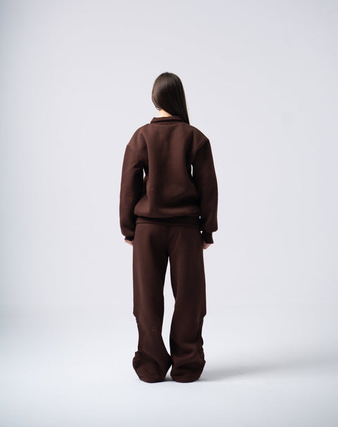 Enxhaline | Eclips Pants Set in Brown