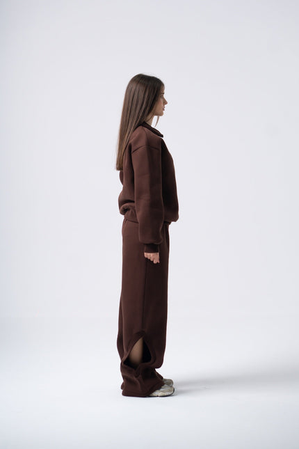 Enxhaline | Eclips Pants Set in Brown
