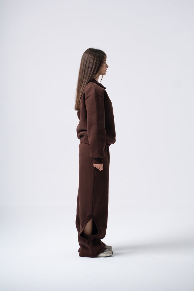 Enxhaline | Eclips Pants Set in Brown