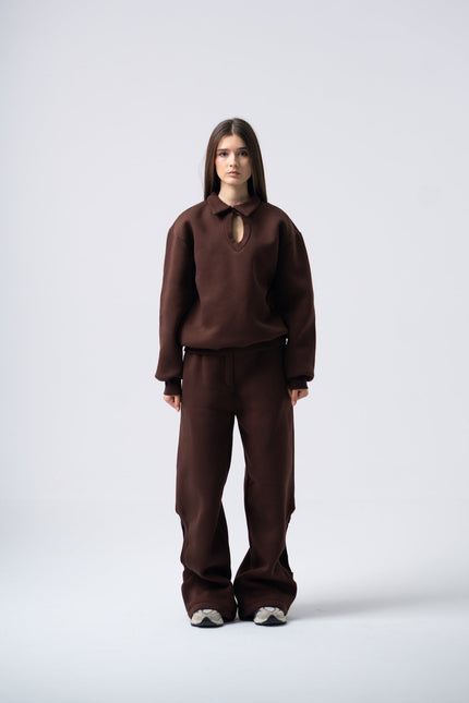 Enxhaline | Eclips Pants Set in Brown