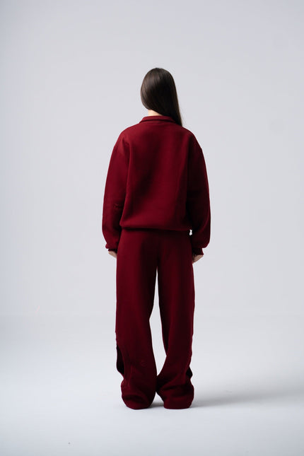 Enxhaline | Eclips Pants Set in Burgundy
