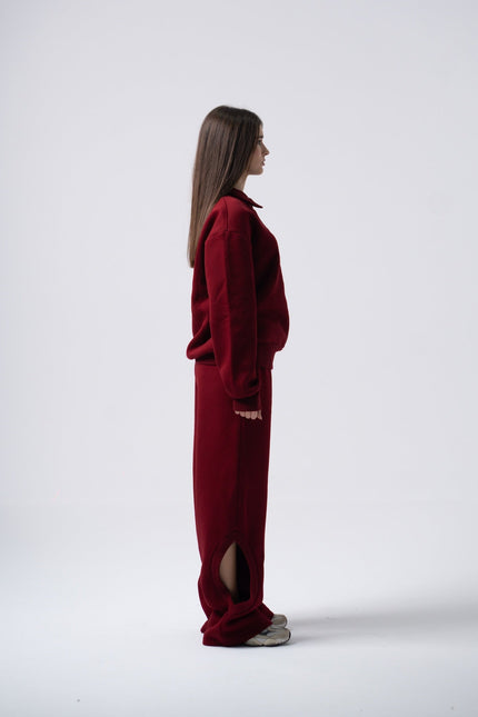 Enxhaline | Eclips Pants Set in Burgundy