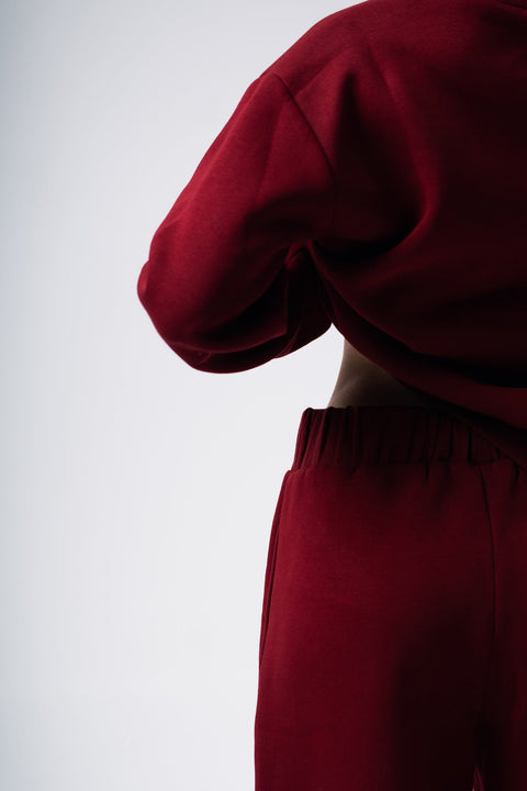 Enxhaline | Eclips Pants Set in Burgundy