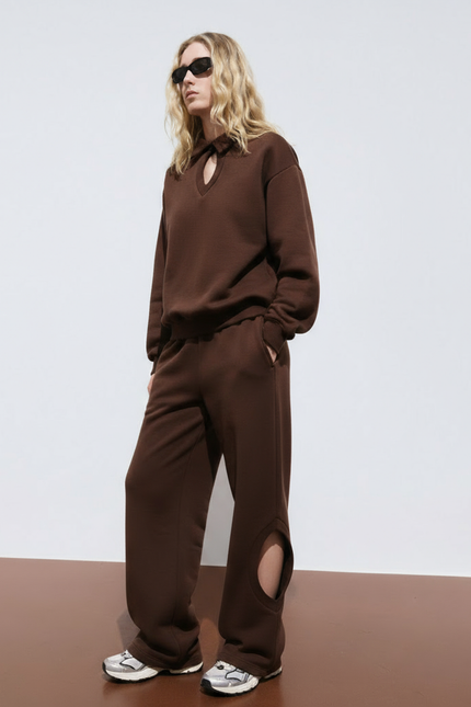 Enxhaline | Eclips Pants Set in Brown