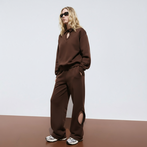 Enxhaline | Eclips Pants Set in Brown