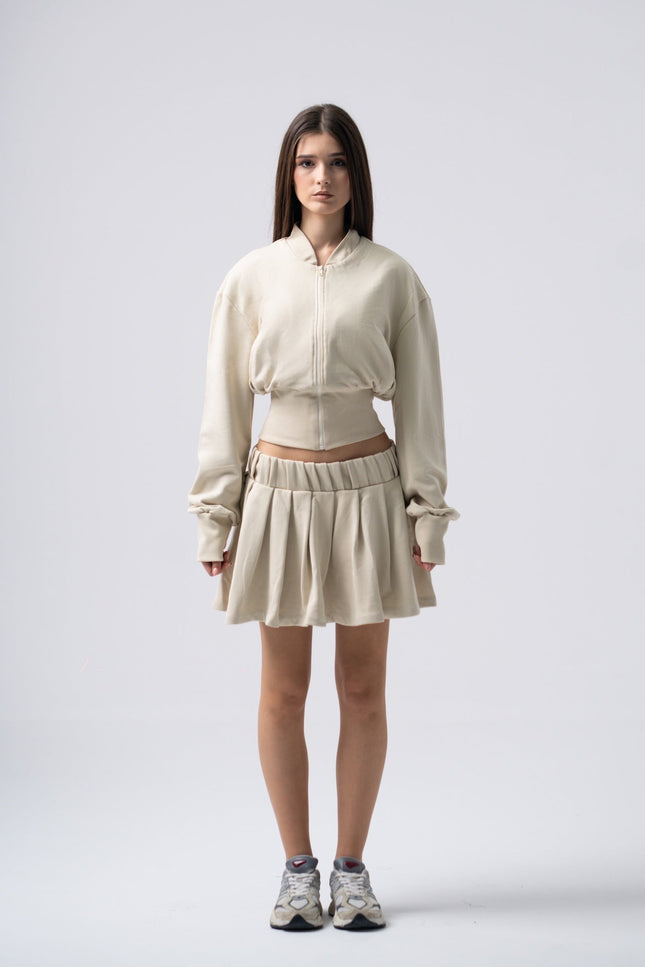 Enxhaline | Inej Skirt Set In Beige