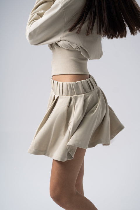 Enxhaline | Inej Skirt Set In Beige
