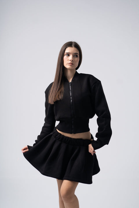 Enxhaline | Inej Skirt Set in Black