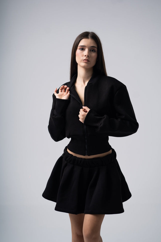 Enxhaline | Inej Skirt Set in Black