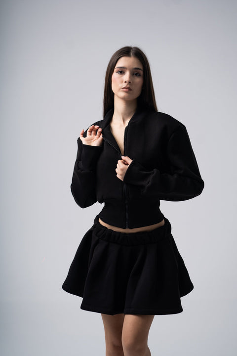 Enxhaline | Inej Skirt Set in Black