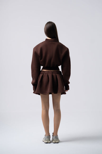 Enxhaline | Inej Skirt Set In Brown