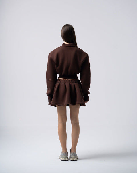 Enxhaline | Inej Skirt Set In Brown