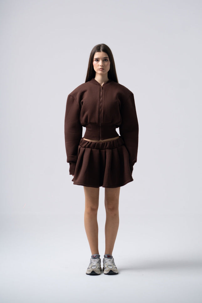 Enxhaline | Inej Skirt Set In Brown