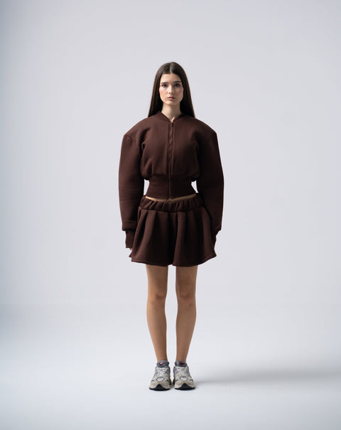 Enxhaline | Inej Skirt Set In Brown