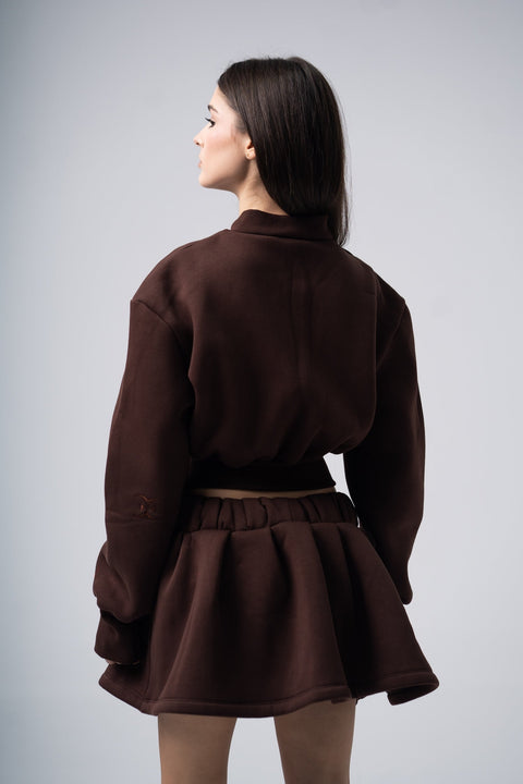 Enxhaline | Inej Skirt Set In Brown