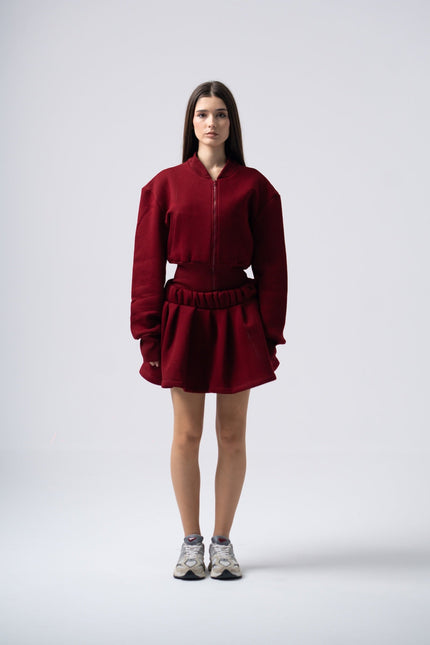 Enxhaline | Inej Skirt Set in Burgundy
