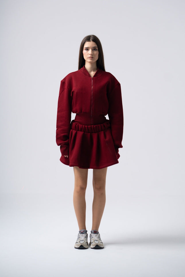 Enxhaline | Inej Skirt Set in Burgundy