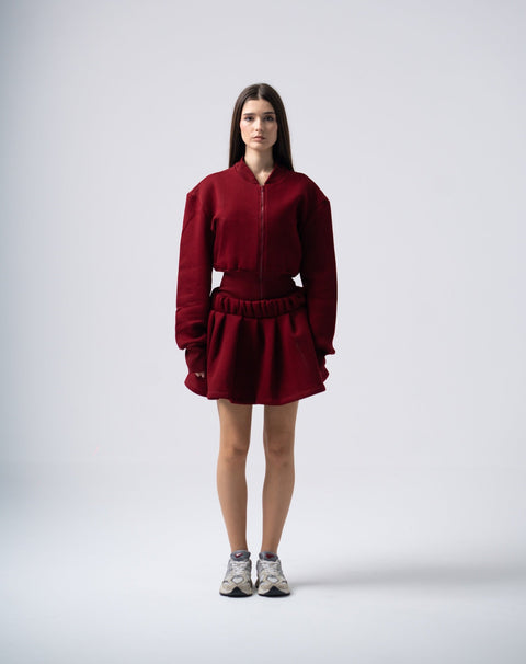 Enxhaline | Inej Skirt Set in Burgundy