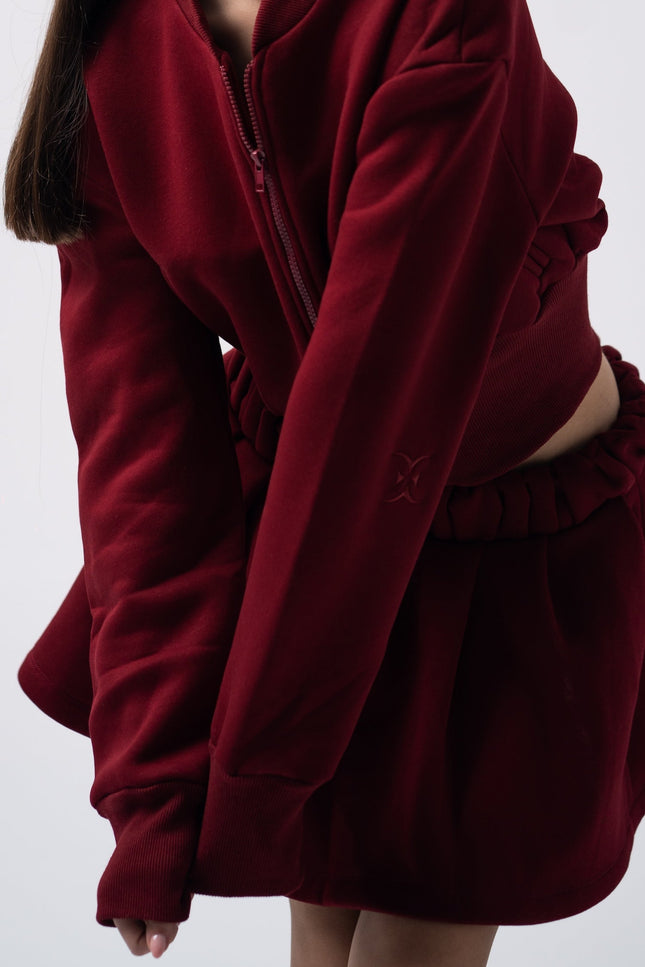 Enxhaline | Inej Skirt Set in Burgundy