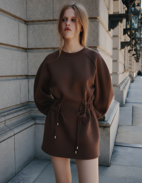 Enxhaline | Mins Dress in Brown