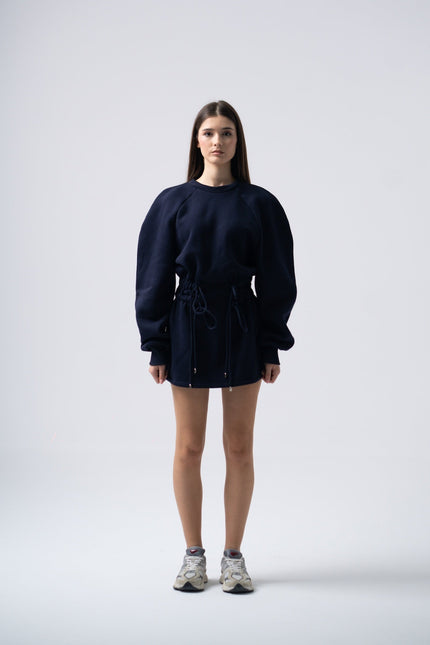 Enxhaline | Mins Dress in Dark Blue