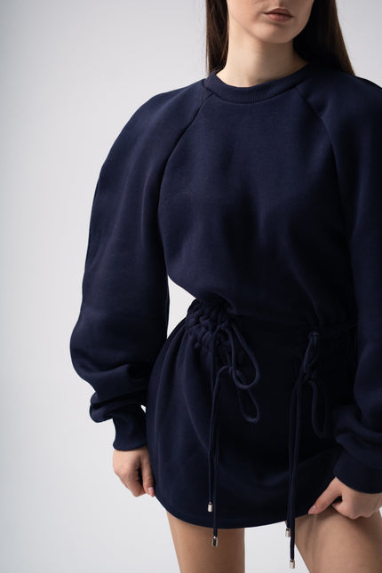 Enxhaline | Mins Dress in Dark Blue
