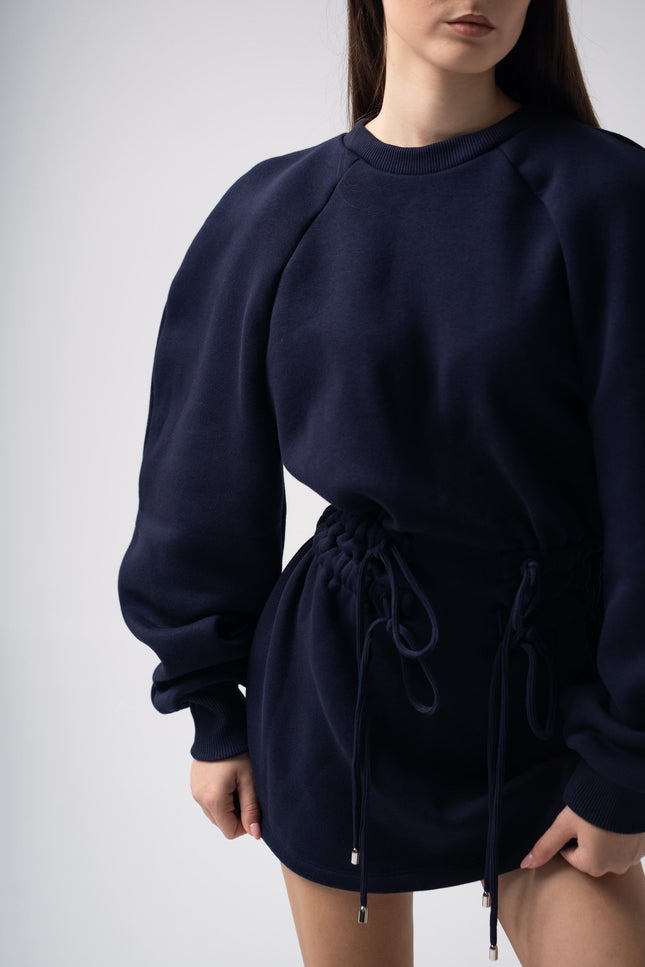 Enxhaline | Mins Dress in Dark Blue