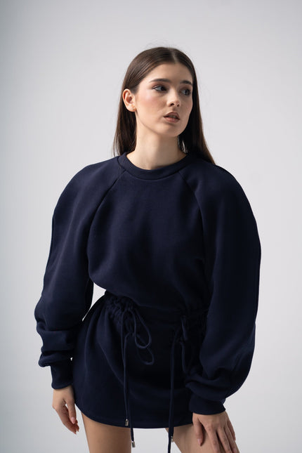 Enxhaline | Mins Dress in Dark Blue