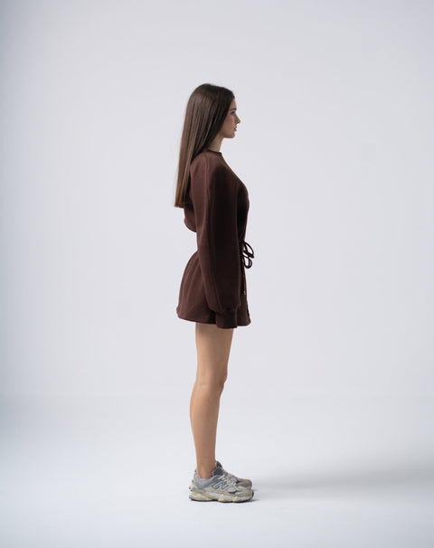 Enxhaline | Mins Dress in Brown