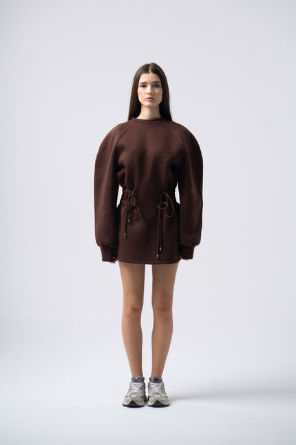 Enxhaline | Mins Dress in Brown